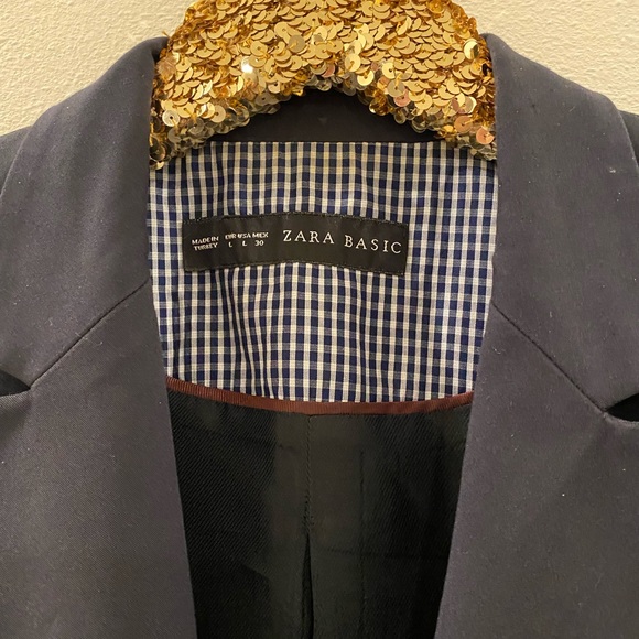 Navy Blue Zara Blazer - Picture 4 of 7